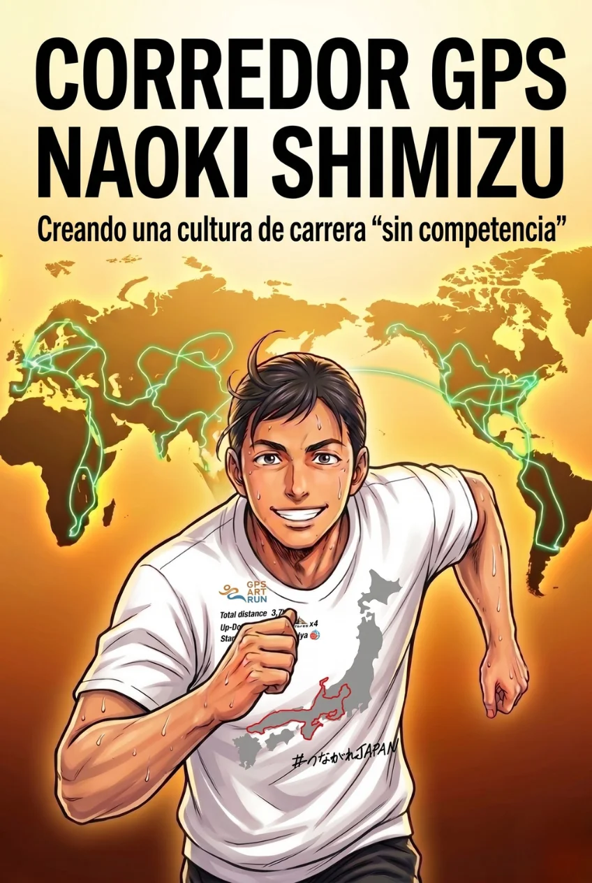 Portada del cómic «Corredor GPS Naoki Shimizu»